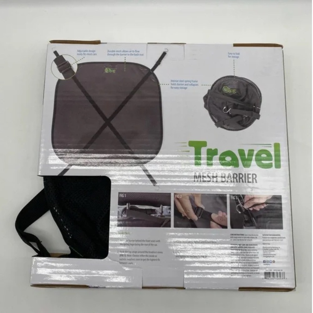goDog Safe Auto and Airline Travel Accessories for Pets Travel mesh Barrier NEw - Picture 3 of 8